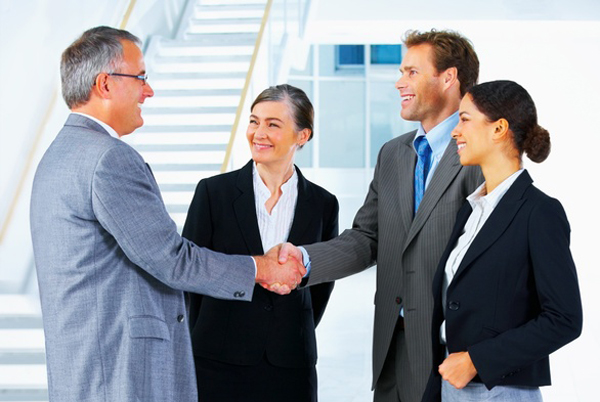 Handshake and teamwork